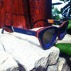 Beach Bound Skateboard Wood and Acetate Sunglasses, Polarized